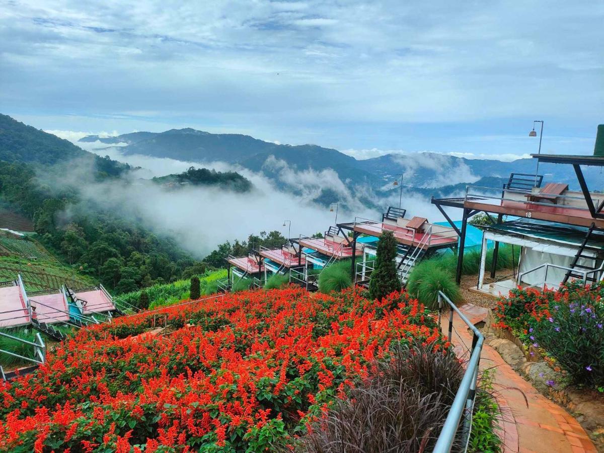 แสงเหนือแคมป์ปิ้งม่อนแจ่ม Hotell Ban Mae Raem Exteriör bild